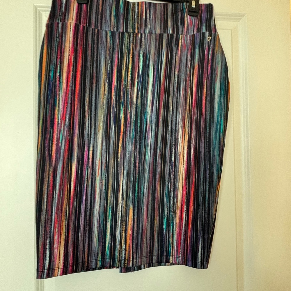 Thalia Sodi Vibrant Multicolor Pencil Skirt